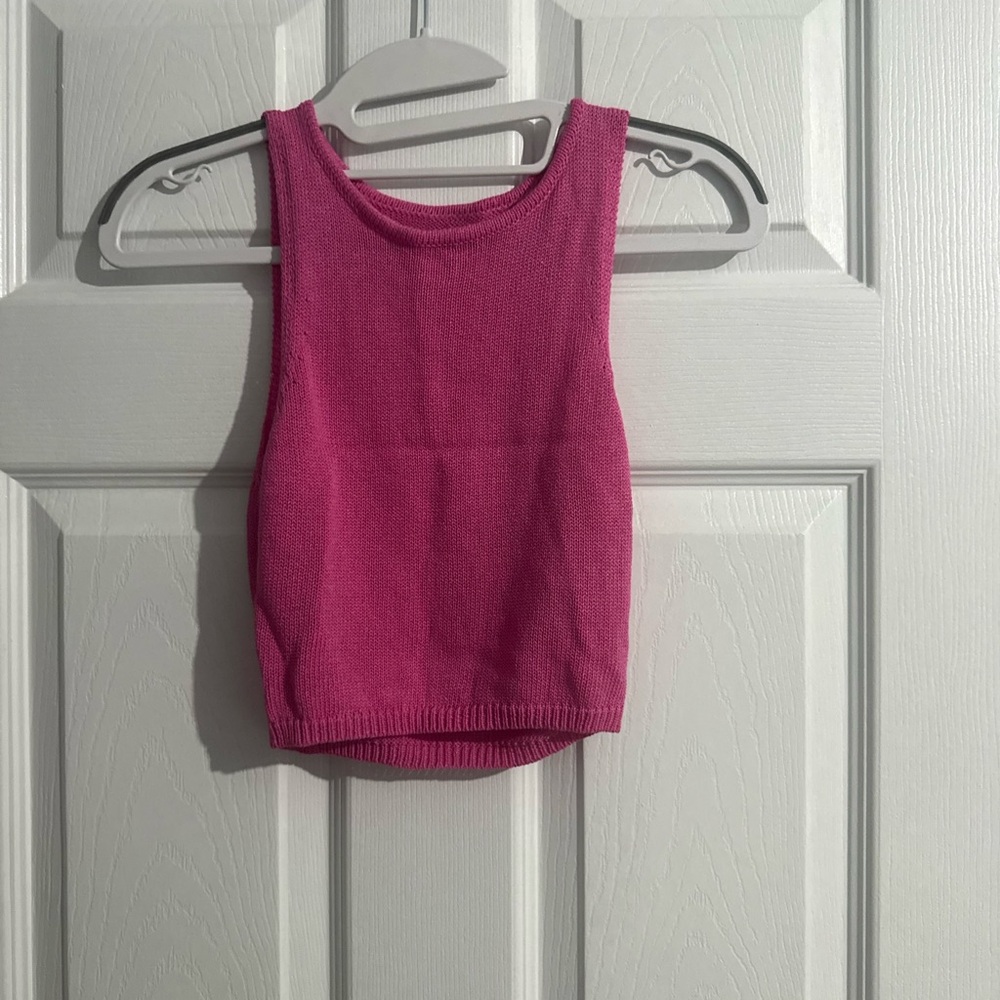 Musera - Pink Knit - Crop Top - Small